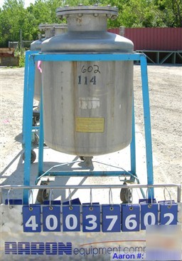 Used- o.g. kelley co. pressure tank, 55 gallon, 304 sta