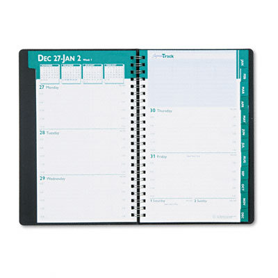 Express track weekly/monthly appointment book black