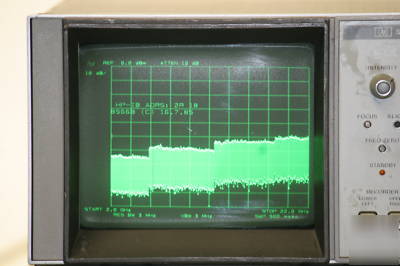 Hp 8566B spectrum analyzer, 100 mhz to 22 ghz