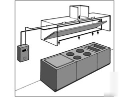 16' energy management system restaurant hood package 