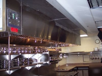 16' energy management system restaurant hood package 