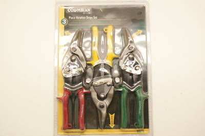 New set of 3 columbian aviation snips set