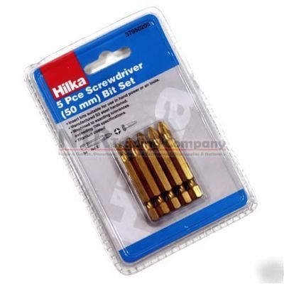 5 pc x 50MM titanium pozi posi no 2 S2 screwdriver bits