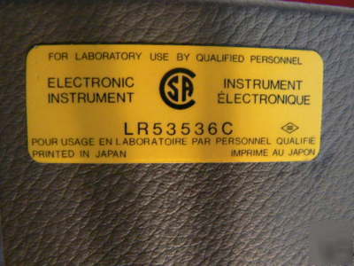 Hp/agilent 4329A high resistance meter needs calibrat.