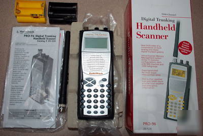 New radio shack pro-96 digital trunking scanner, in box
