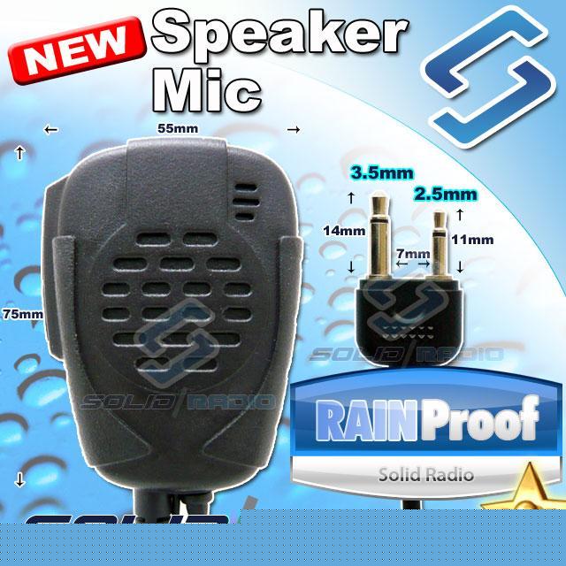 Rainproof speaker mic for icom vertex midland cobra