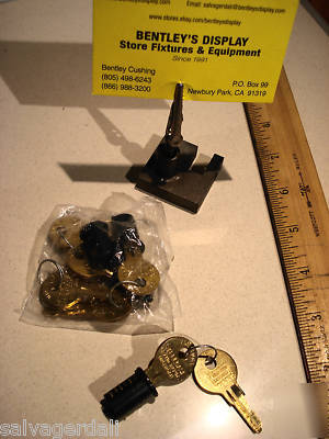 2 file filing cabinet steelcase cylinder cores &4 keys 