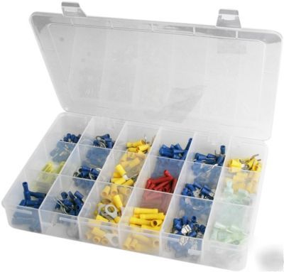 360 pc electronic crimp wire connector terminal set kit