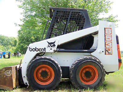 92 bobcat 853 skid steer loader skidloader diesel 58HP