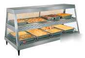 Four pan dual shelf 26INDX58-1/2INWX30INH glo-ray