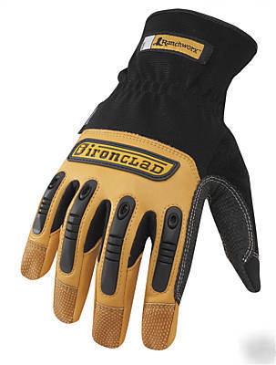 Ironclad ranchworx work gloves sz large nwt