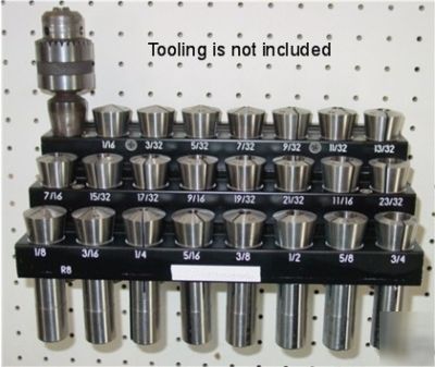 R8 colletizer, collet holder stand rack, sizes engraved