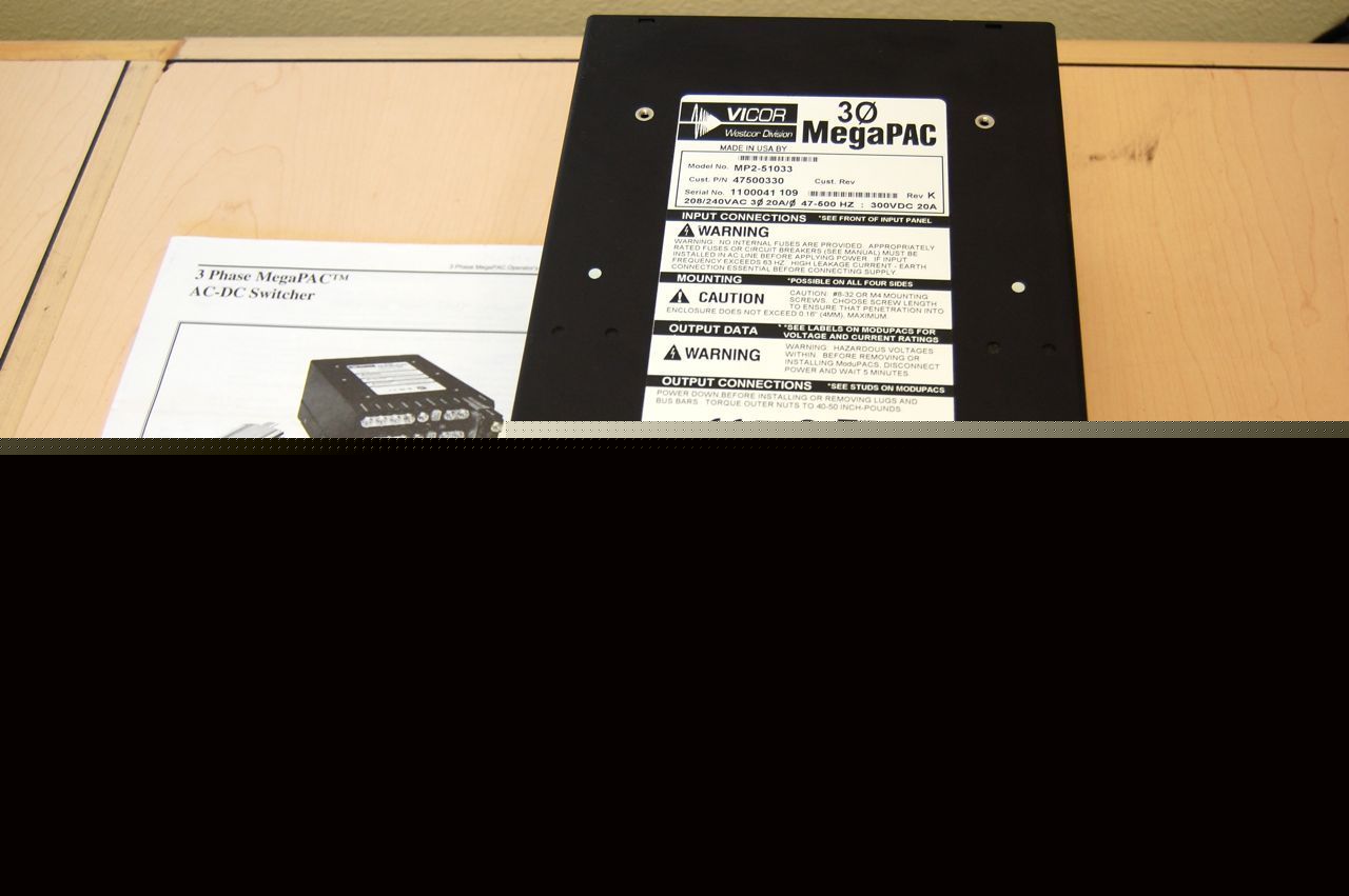Vicor 3 phase megapac ac-dc switcher MP2-51033 