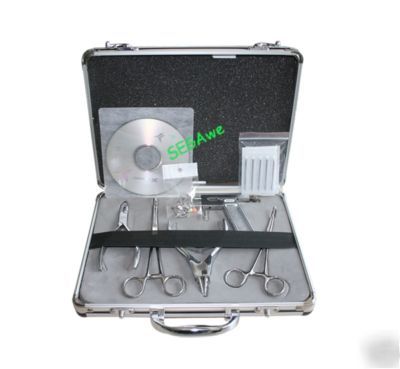 Body piercing kit complete tools jewellery needles ear