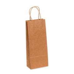 Shoplet select kraft paper shopping bags 5 14 x 3 14 x