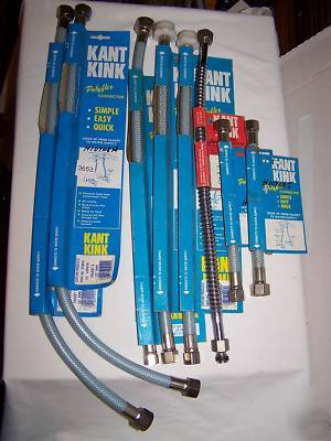 8 flexible faucet toilet water supply lines tubes