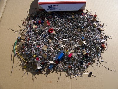 Grab bag * resistors capacitors electronics * lot #24