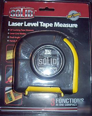 New 25' solid laser level tape measure