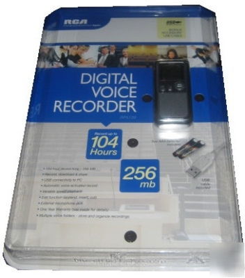 New rca digital voice recorder 256MB 104 hrs RP5120 