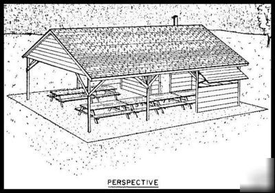 Plans - bbq stand restaurant business pit building food