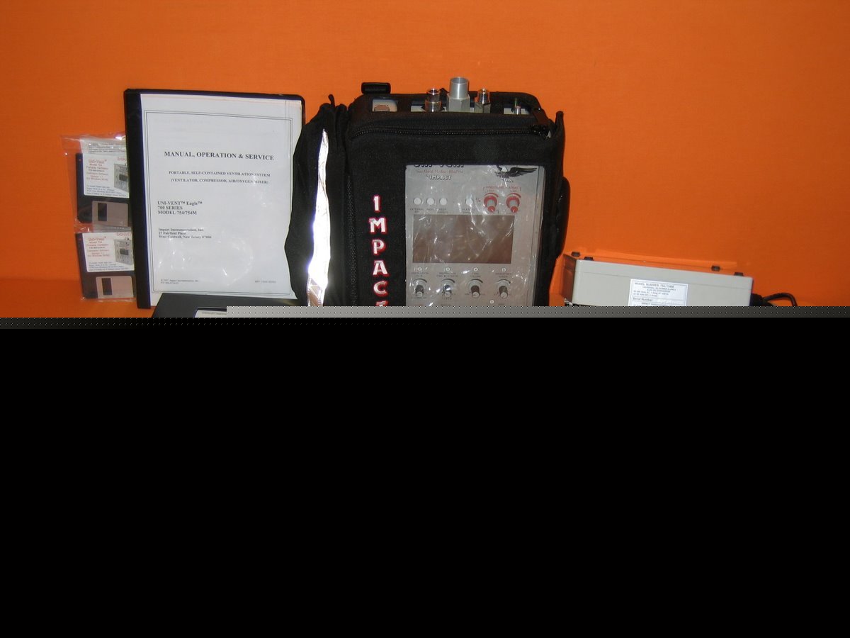 Impact uni-vent 754 eagle transport patient ventilator