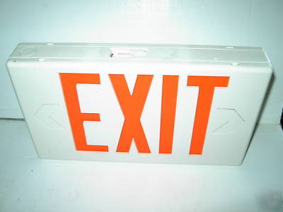Led dual lite fire exit sign