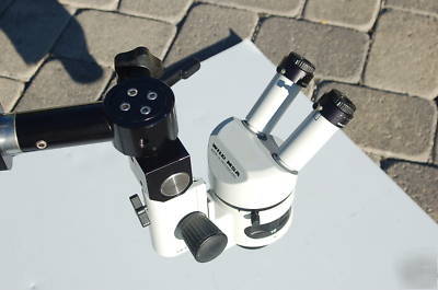 Wild heerburg leica M5A stereo microscope+precison boom