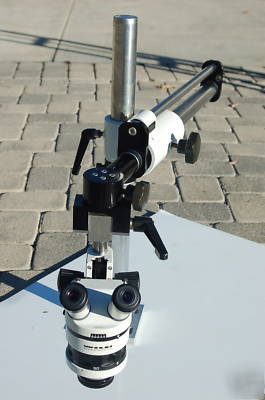 Wild heerburg leica M5A stereo microscope+precison boom