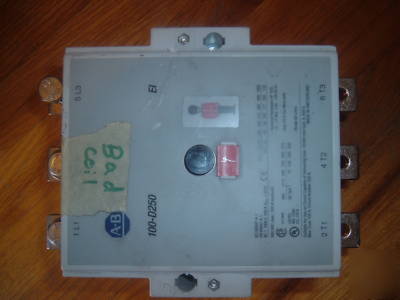 Allen bradley contactor 100S-D250EZJ22C bad coil 
