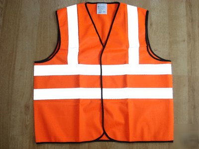 High visibility warning waistcoat size xxl 122-132