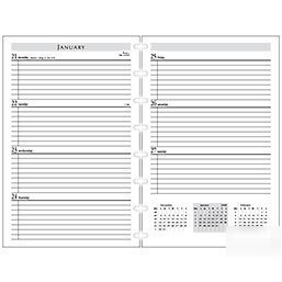 Levenger circa weekly agenda refill- ltr 2009 *unopened