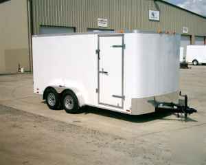 Enclosed trailer 7X14 ramp door cargo trailers @phil's
