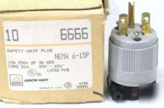 New *box of ten* arrowhart 6-15P saftey grip plugs - 