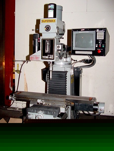 Supermax-milltronics ycm-40 3 axis cnc vertical mill