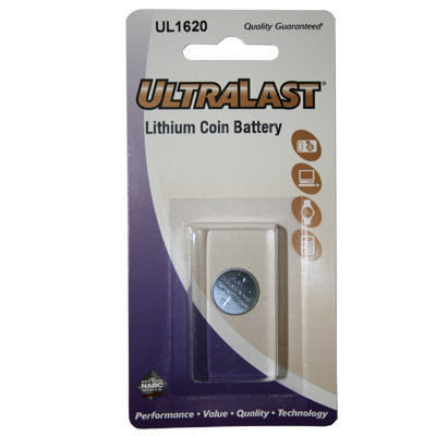 CR1620 lithium 3V coin cell battery UL2016 ultralast