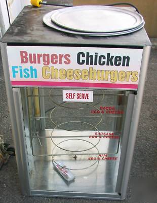 2 door hatco pizza display warmer heated rotating rack 