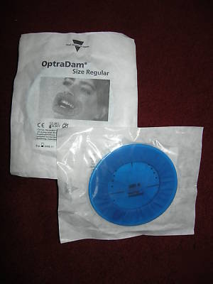 Optradam, anatomically shaped rubber dam, 8 count