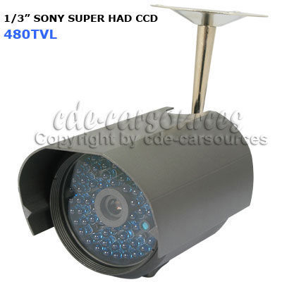 Outdoor sony chip 64LED 480 line cctv wired ccd camera 