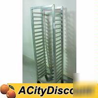 Used bakery kitchen sheet pan rack holds 20 half pans