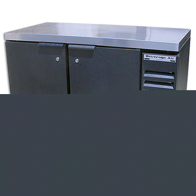 Beverage air 2 door back bar refrigerator BB48