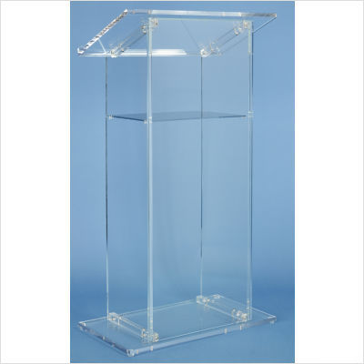 Amplivox sound systems traditional acrylic lectern