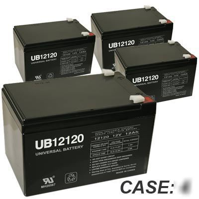 New 4 x 12V 12AH sla sealed lead acid battery universal 