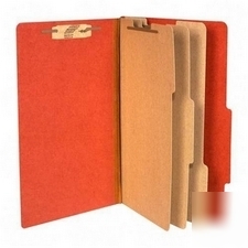 10/bx acco 16038 legal sz 8 section pressboard folders