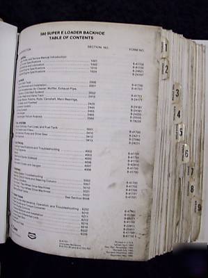 Case 580 super e loader backhoe tractor service manual
