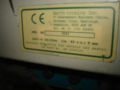 Earth-tronics solder recovery system srs-1 filtermate 