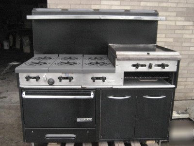 Garland 6 burner raised 24