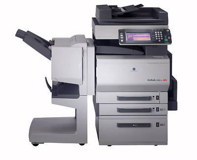 Konica bizhub C450 color copier, printer, booklet maker