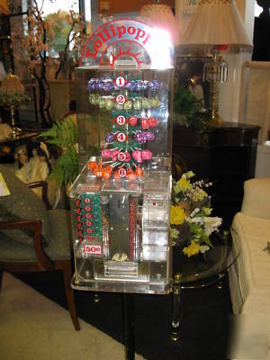 Lollipopper vending machine by lakewood manufacturing 