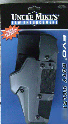 New uncle mikes evo-3 duty holster glock 17 22 31