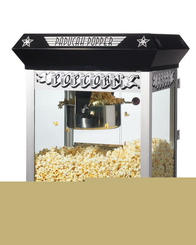 Black bar style popcorn popper machine antique 8 ounce